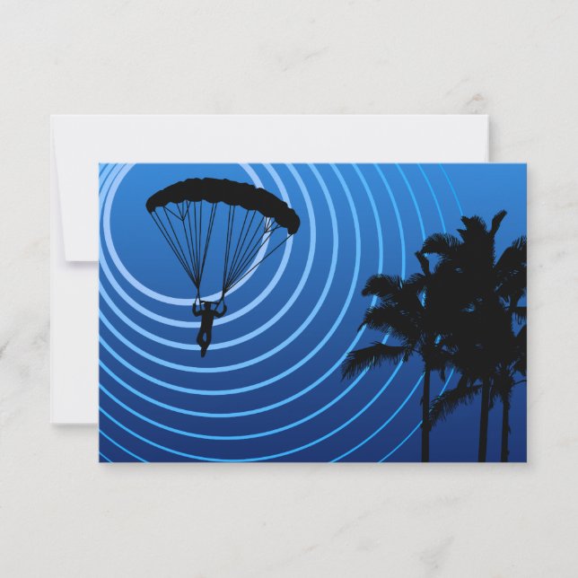 solsken skydykning inbjudningar (Framsida)