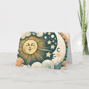 Solsken sol och Måne MoonChild Kort