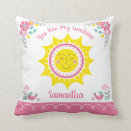 Solsken Söt Gul Rosa Personlig Bebis Nuddynor Kudde