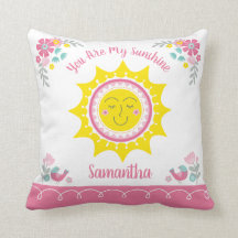 Solsken Söt Gul Rosa Personlig Bebis Nusery