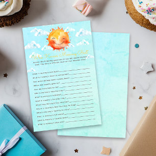 Solsken Vem vet vad Mamma vet bäst Baby Shower Lek