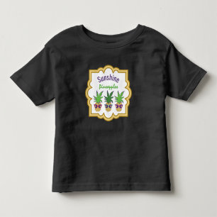 Solskenananas som ha på sig Retro solglasögon Tee