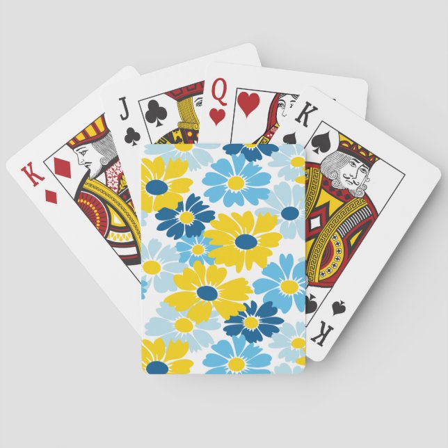 Solskenbar Daisy för Blå himmel-blooming Casinokort (Baksidan)