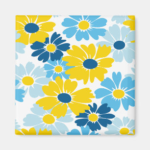 Solskenbar Daisy för Blå himmel-blooming Magnet