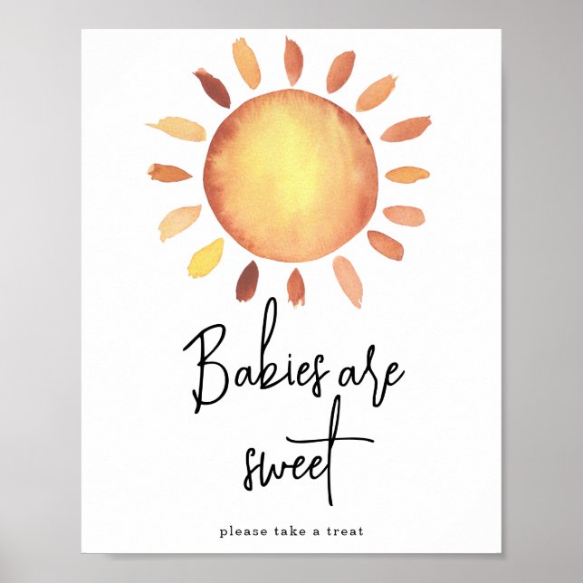Solskenbebisar är söta  poster (Framsidan)
