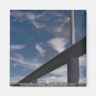Solskenet Skyway överbryggar, Tampa Bay, Florida, Magnet