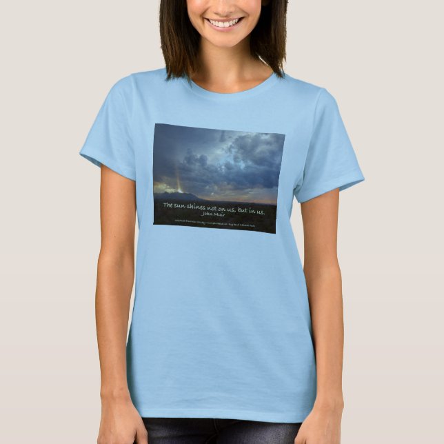 SolskenJohn Muir kvinna T-tröja T Shirt (Framsida)