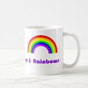 Solskenklubbor och regnbågar kaffemugg