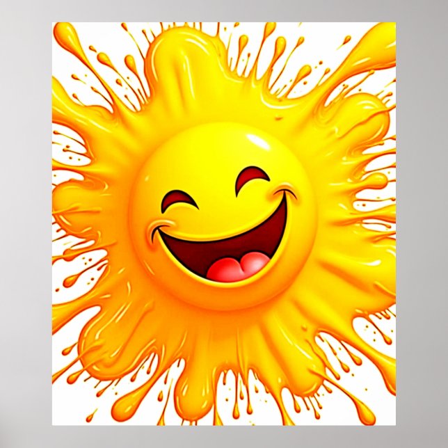 Solskens Smil: Explosion Av Glädje Poster (Framsidan)