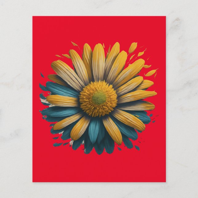 solskens tusenskönas pappersark (Framsida)