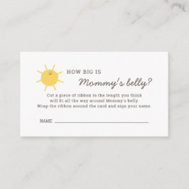 Solskensbabyskor Hur stor är Mommys Belly? Tilläggskort