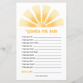 Solskensbabyskor Önskemål för Baby