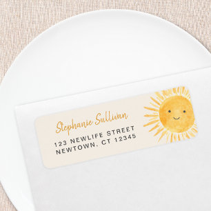 Solskensbabyskor, Returadress Etikett