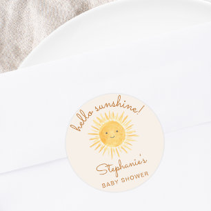 Solskensbabyskor Runt Klistermärke