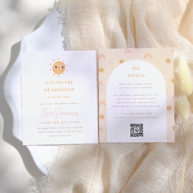 Solskensbudgetens lilla Ray QR Baby Shower (Skapare uppladdad)