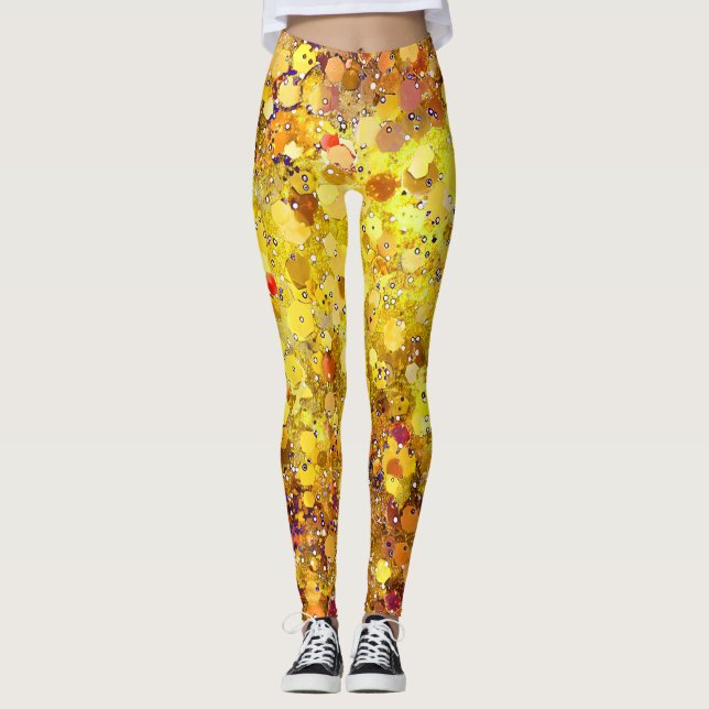 Solskensdockor, Gulter Leggings (Framsida)