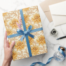 Solskensfärgade Daisy - Utformning av Blommigt för Presentpapper