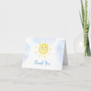 Solskensmoln Blue Birthday Tack Kort