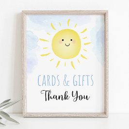 Solskensmoln Blue Boy Cards & Gifts Sign Poster