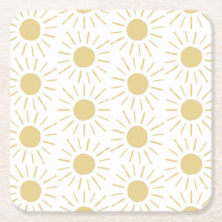Solskensruta underlägg papper kvadrat