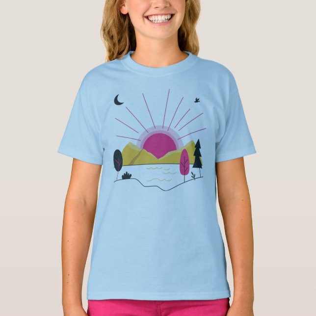 Solskensskjortor (mode-T-shirts) T Shirt (Framsida)