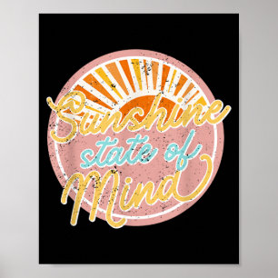 Solskensstämning Retro 60-tal Blek Sommar Män Poster