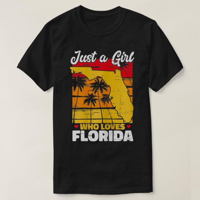 Solskensstaten är bara en flicka som Kärlek Florid T Shirt (Design framsida)