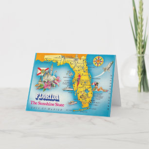 Solskensstaten - Florida-kort Kort