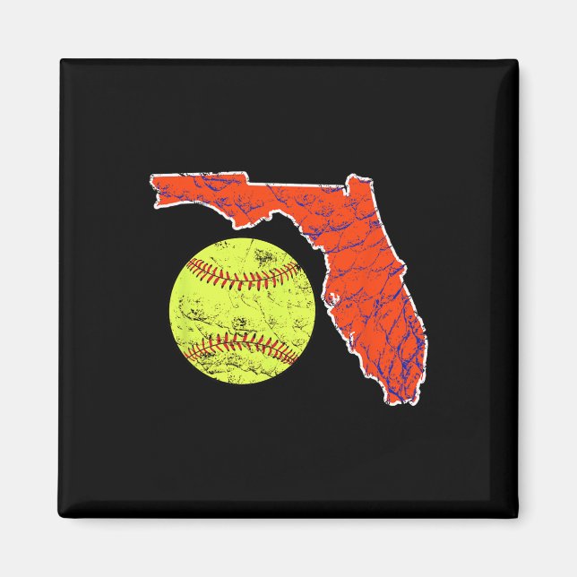 Solskensstaten Florida Softll  Magnet (Framsidan)
