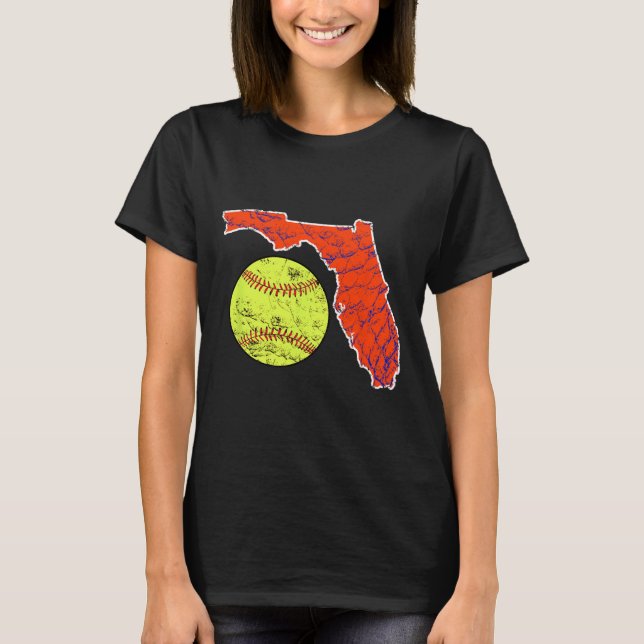Solskensstaten Florida Softll  T Shirt (Framsida)