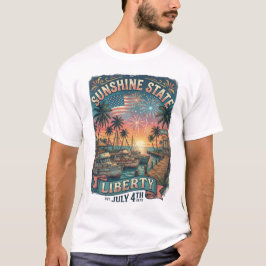 Solskensstaten Frihet Florida 250 Vintage Strand T Shirt