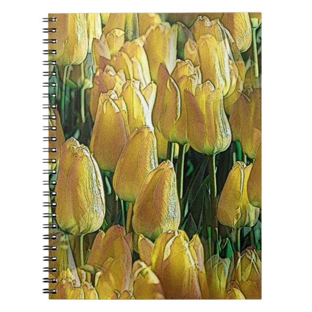 Solskenstulips, Gult Anteckningsbok (Framsidan)