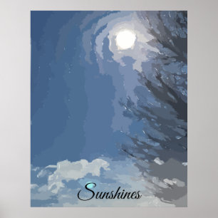 Solskensutskrift, Poster Pappert (projektionsyta)