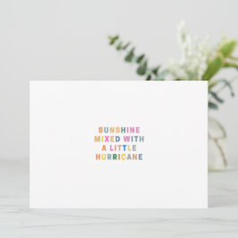 Solskin blandad med lite orkan | Religiösa Inbjudningar