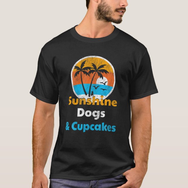 Solskin Hundar och Muffinsar T Shirt (Framsida)
