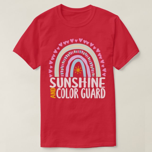 Solskin och Färg Guard Cute Rainbow Graphic for T Shirt (Design framsida)