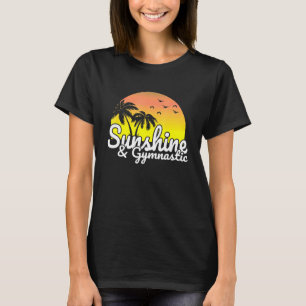 Solskin och gymnastisk akrobatik för motivation t shirt