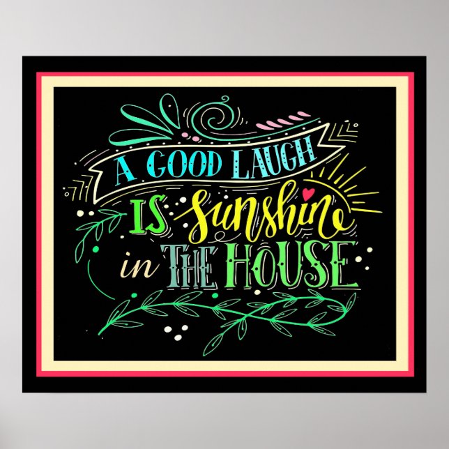 Solskin och skratt Poster (Framsidan)