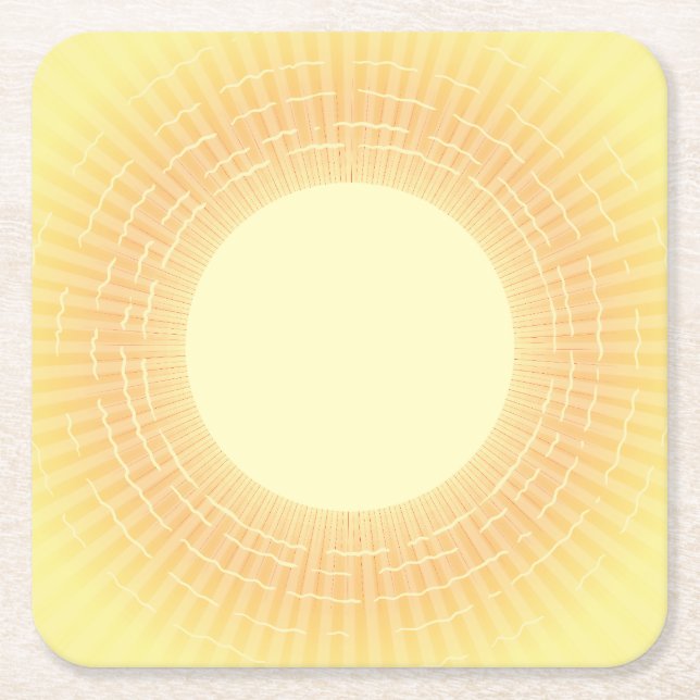 Solskin Underlägg Papper Kvadrat (Framsidan)