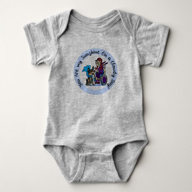 Solskina baby-skjorta t shirt (Framsida)