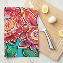 Solskine & Flowers Kitchen Towel
