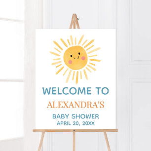 Solskine här kommer Välkomstsignalen för Son Poster