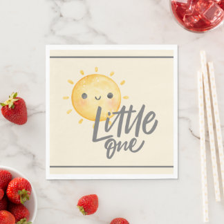Solskine Little One Baby Shower Papper Pappersservett
