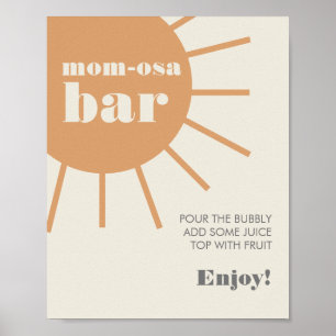 Solskinesiska Vintagen Mamma-Osa Pub Poster
