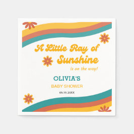 Solskins lilla Ray Neutral Baby Shower Pappersservett