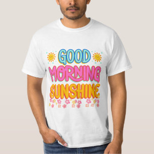 Solskjorta på bra morgon t shirt