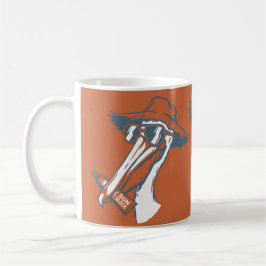 Solskyddad pelikan kaffemugg