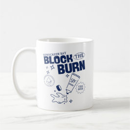 Solskyddsbutik blockera brännan kaffemugg