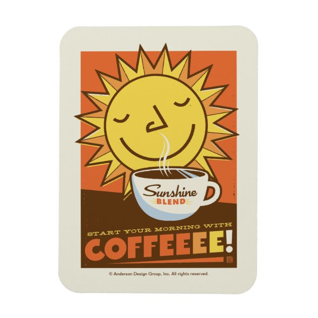 Solskyddskaffe Magnet (Vertikal)