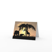 Solskyddskort för afrikansk safari